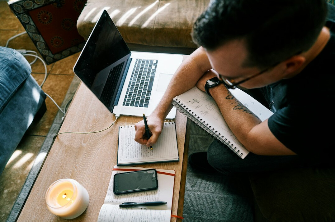 writer at desk