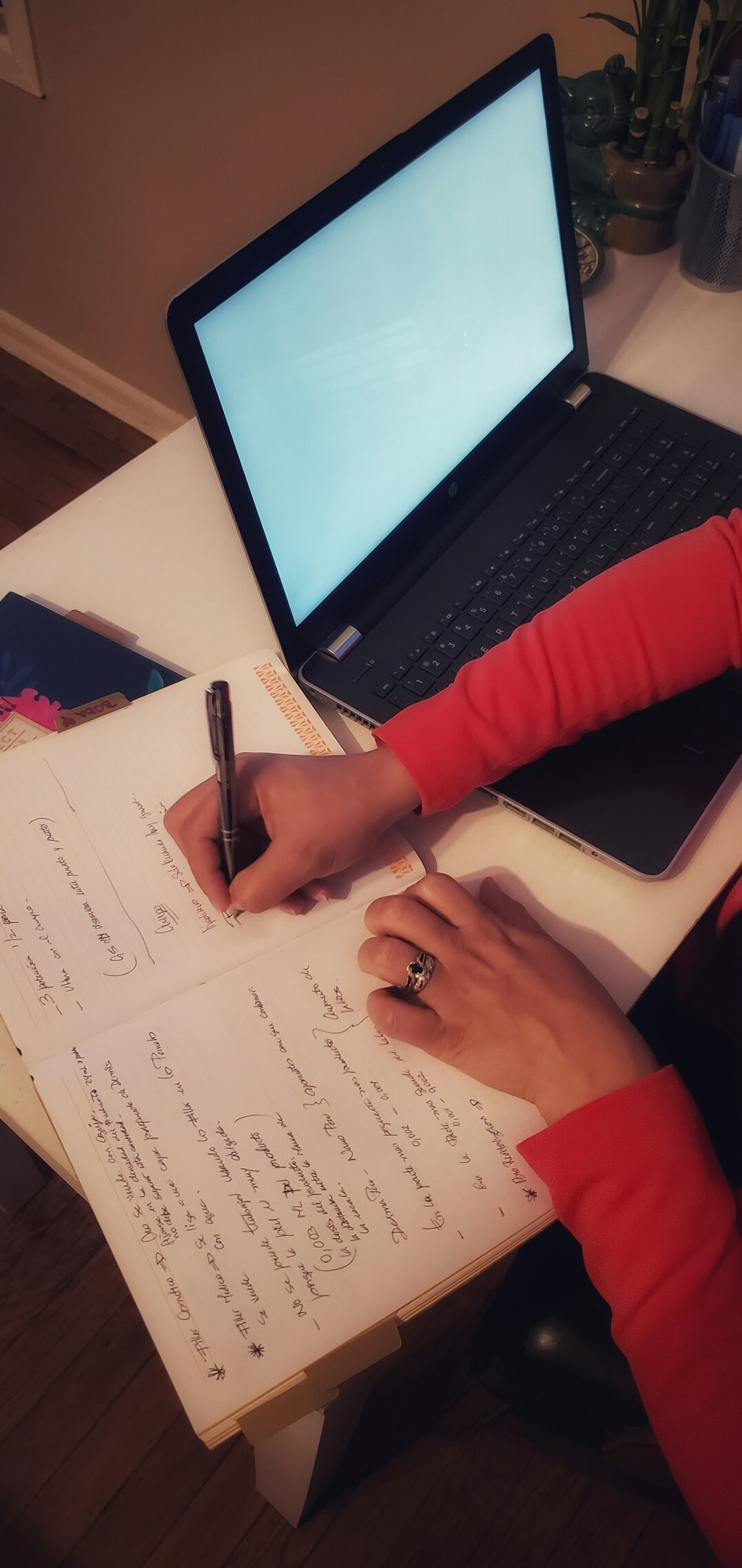 writer brainstorming twists